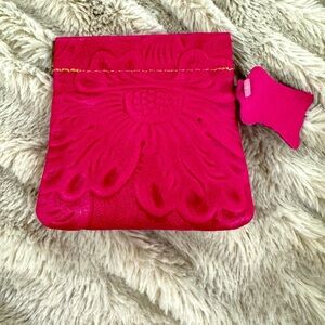 Be Love Tooled Leather Coin Purse – Fuchsia Pink